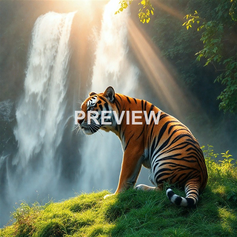 tiger-sitting-on-a-green-hill-in-front-of-a-waterfall (5)_250319165855_Filename Text 2_03880_Filename Text 3_result